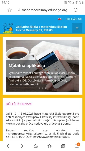 Mobilná aplikácia EduPage - Obrázok 1