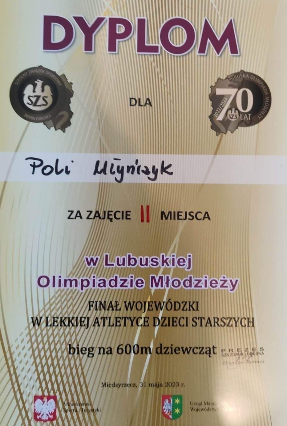 Pola Młyńczyk z medalem Mistrzostw Województwa w LA!!! - Obrazek 2