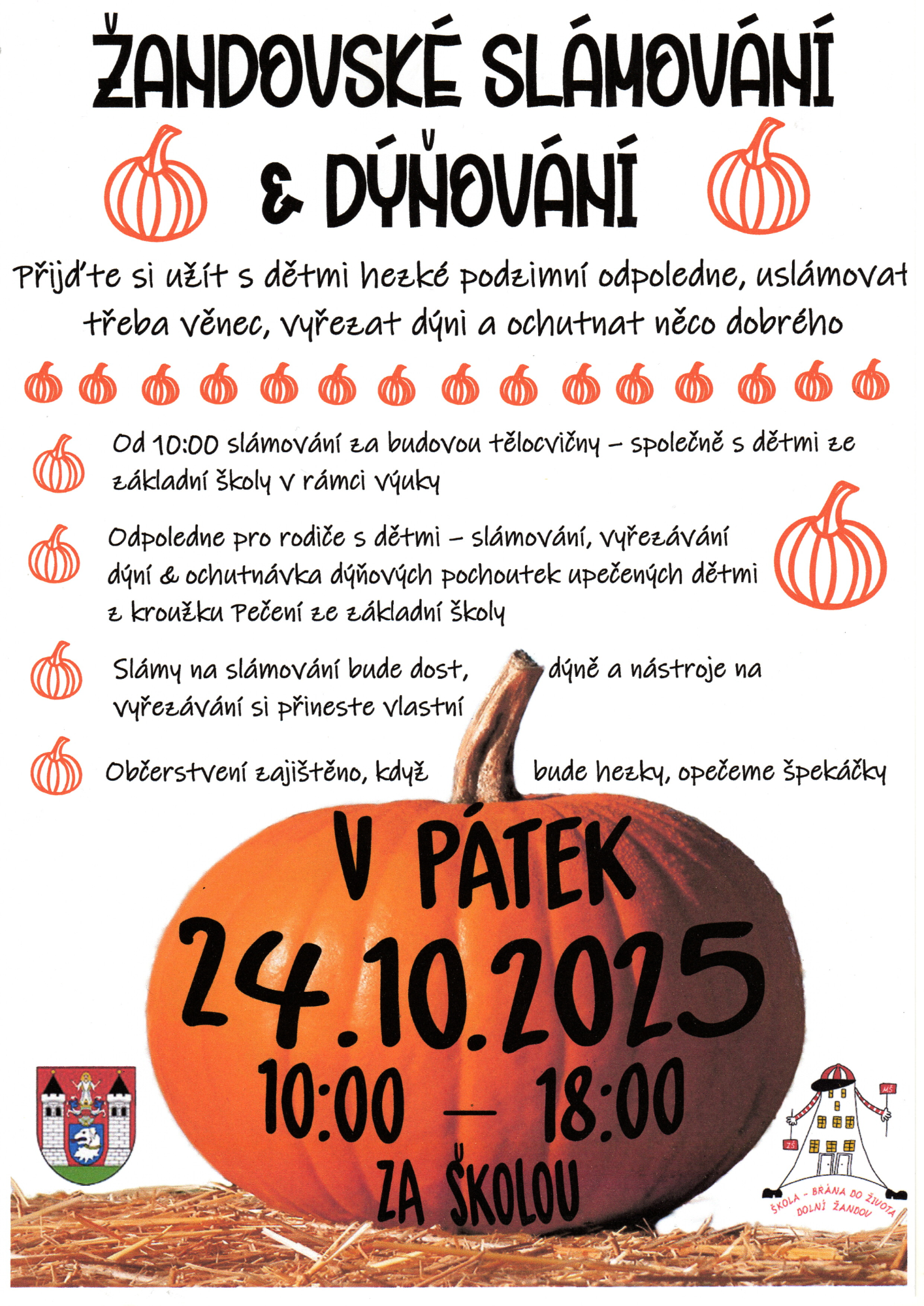Pozvánka na slámování a dýňování - Obrázek 1
