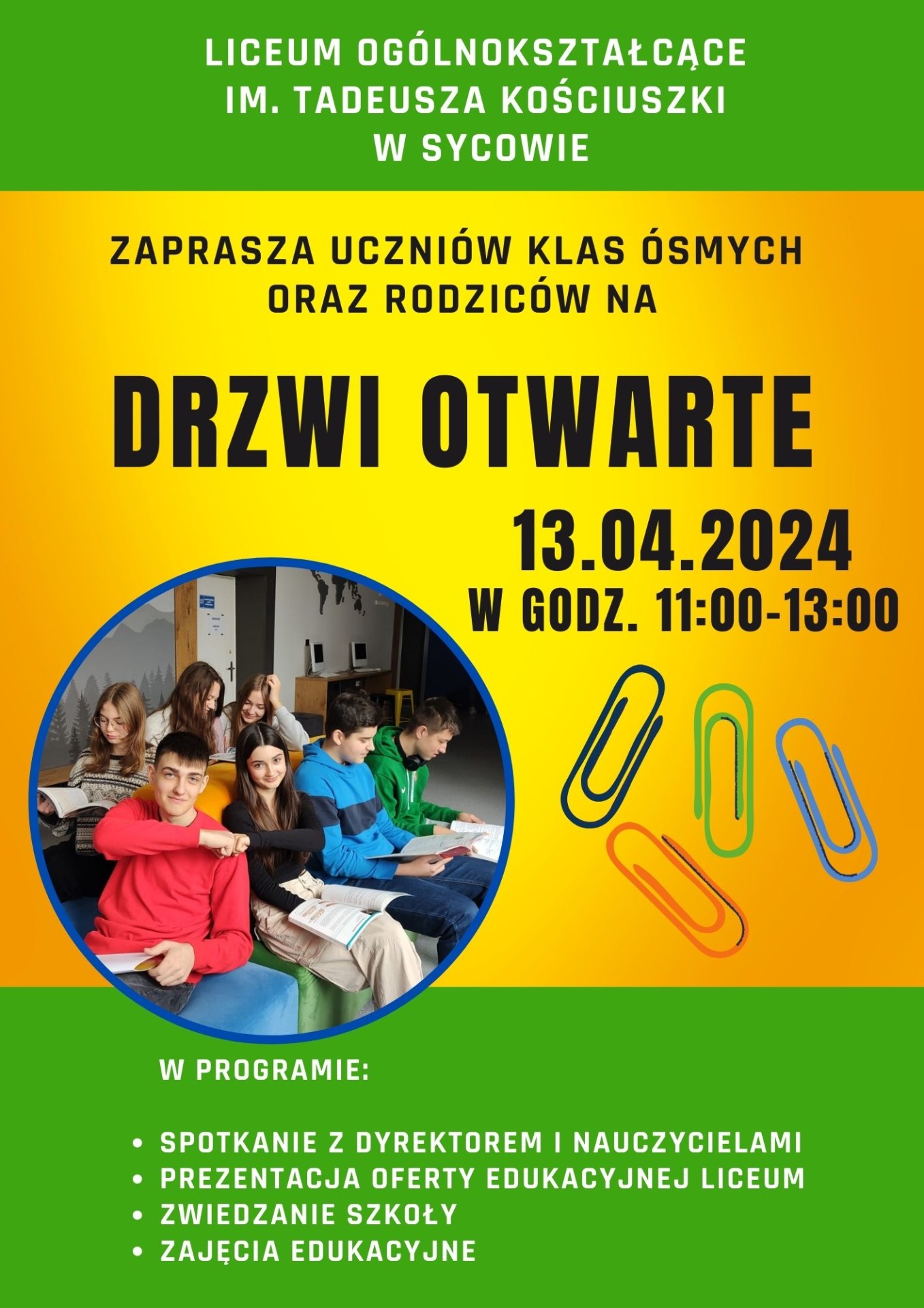 Oferta Edukacyjna Liceum Ogólnokształcące w Sycowie.🏫 - Obrazek 1