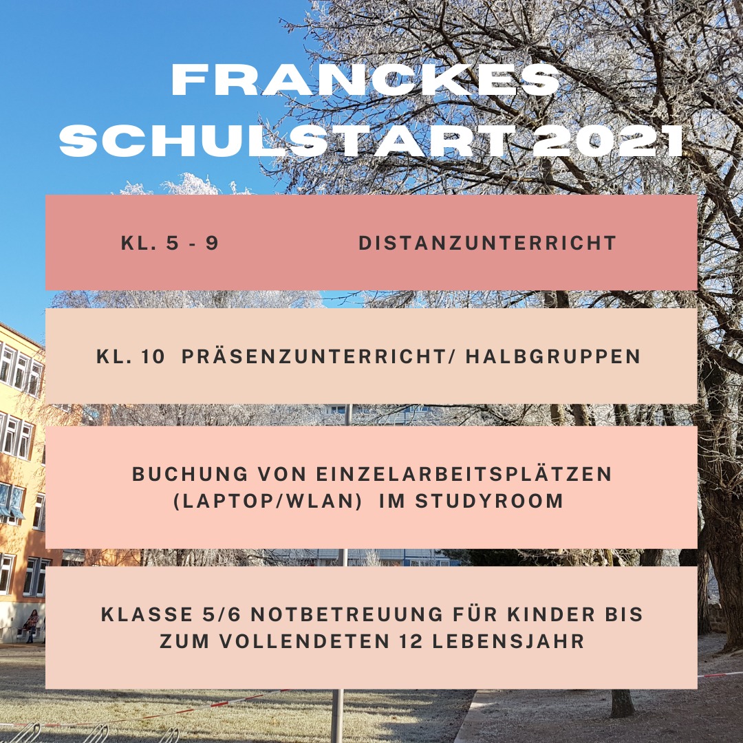 Franckes Schulstart 2021 - Bild 1