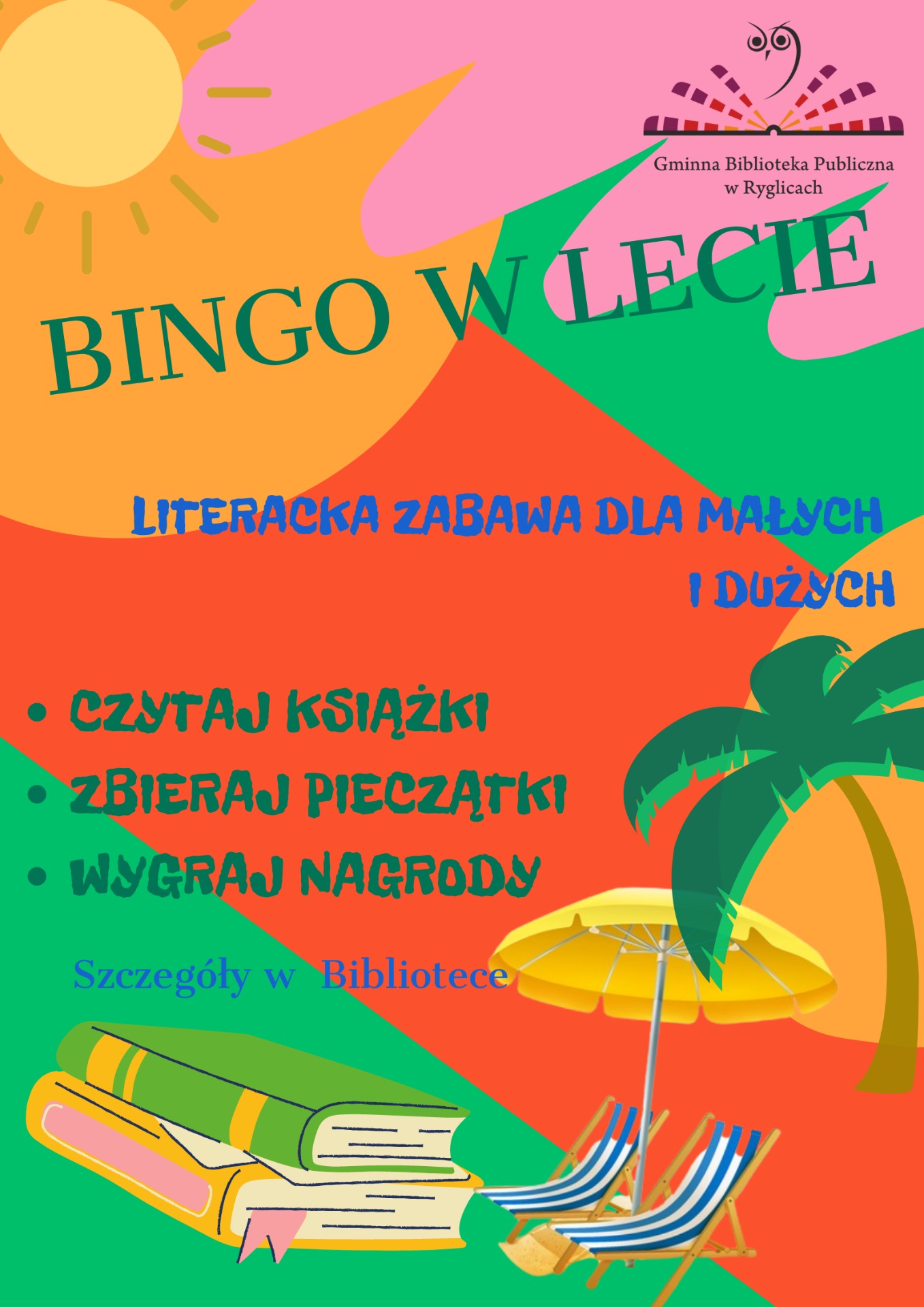 "Bingo w lecie" - wakacyjny konkurs czytelniczy. - Obrazek 1