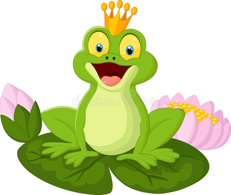 Królowa żaba Ze Złotą Koroną, Wektorem Lub Kolorową Ilustracją Ilustracji -  Ilustracja złożonej z dziki, rysowanie: 160168687