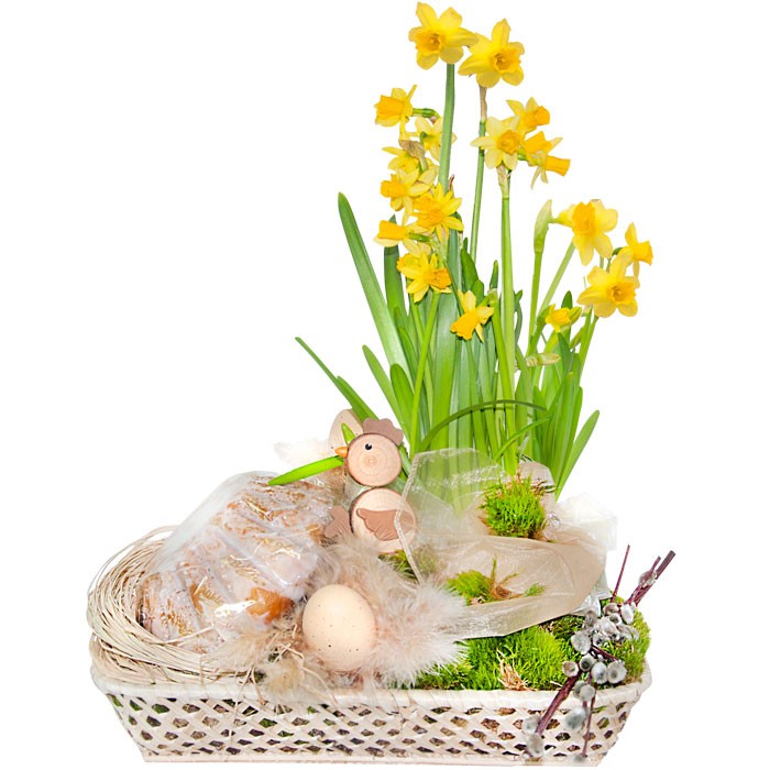 Stroik Wielkanocny z babką- Wielkanocny prezent od Poczty Kwiatowej®, który  zasmakuje