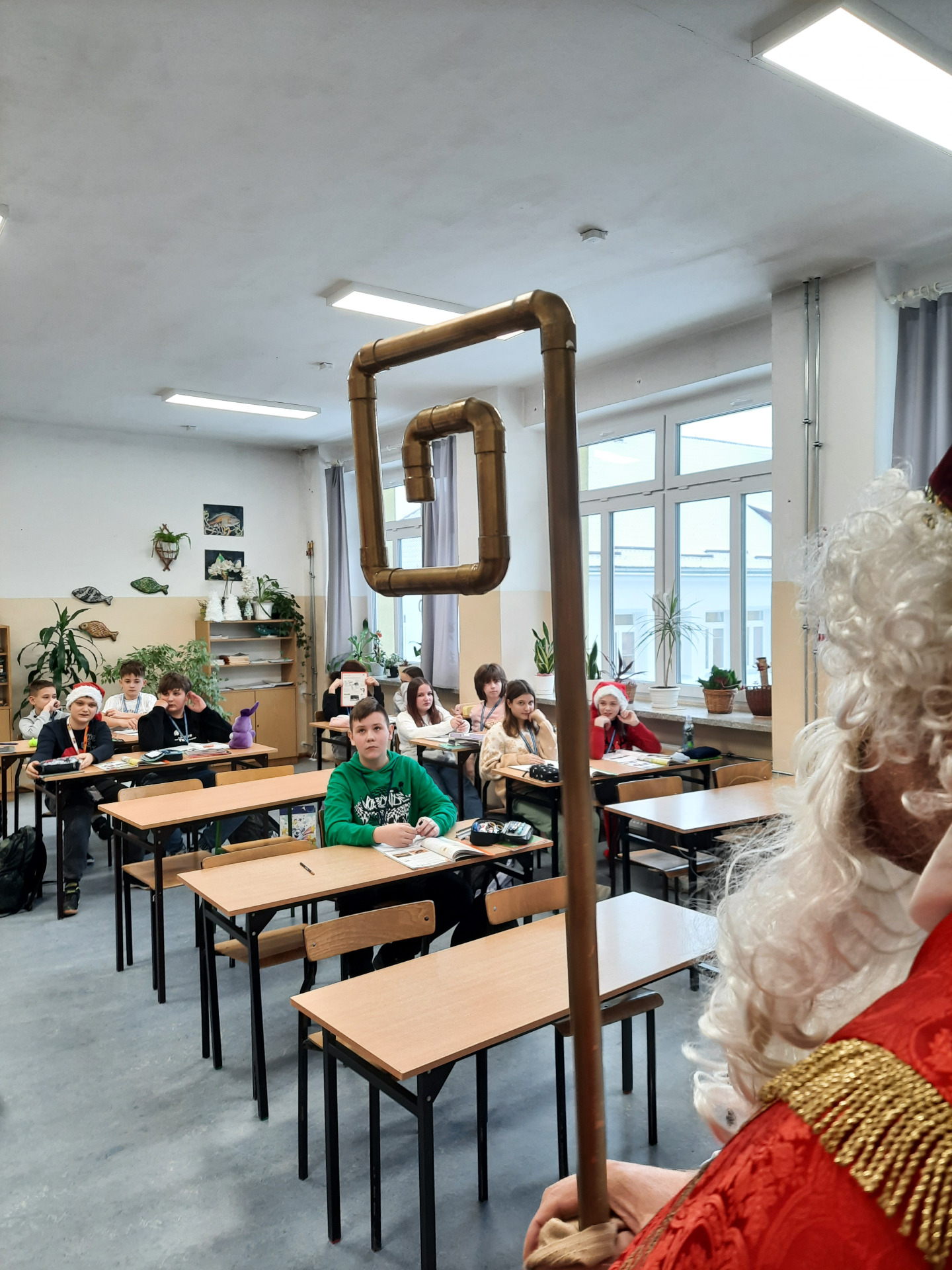 Wizyta św. Mikołaj w klasie
