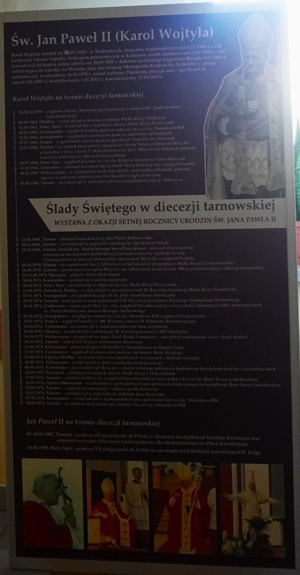 Wystawa pt: "Ślady Świętego w diecezji Tarnowskiej". - Obrazek 3