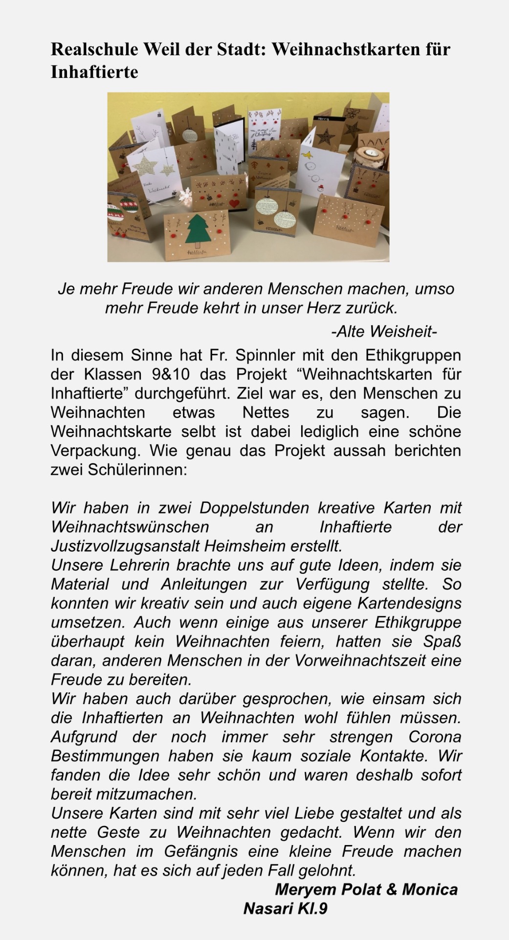 Mitteilungsblatt Weil der Stadt - 16.12.2022 - Bild 1